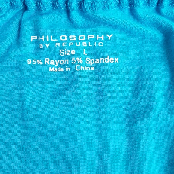 Turquoise top Women's Philosophy by Republic - Picture 6 of 6